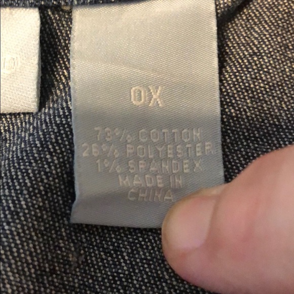 Liz & Me Embellished Denim Jacket with Zipper - Picture 5 of 6